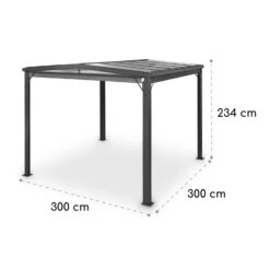 Pantheon Cortina Solid Sky Pergola Vordach 3x3m Polycarbonat Vorhänge 15 Pantheon Cortina Solid Sky Pergola Vordach 3x3m Polycarbonat Vorhänge -Einrichtungsgeschäft 10034985 yy 0007 dimensions