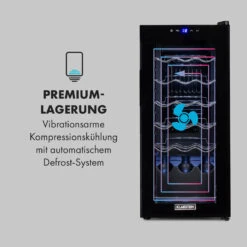 Shiraz 18 Slim Uno Weinkühlschrank 50l 18Fl Touch-Bedienfeld 5-18°C -Einrichtungsgeschäft 10035026 de 0005 logo