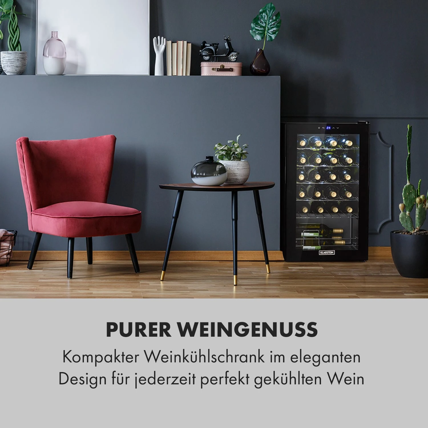 Shiraz 24 Uno Weinkühlschrank 63l 24Fl Touch-Bedienfeld 5-18°C 4 Shiraz 24 Uno Weinkühlschrank 63l 24Fl Touch-Bedienfeld 5-18°C – Bild 2