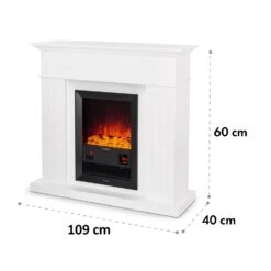 Kamini FXL Elektrischer Kamin Kamineinsatz 1000/2000W 2W LED -Einrichtungsgeschäft 10035058 yy 0008 dimensions