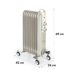 Thermaxx Retroheat Ölradiator 2000W Bodenrollen 17 Thermaxx Retroheat Ölradiator 2000W Bodenrollen -Einrichtungsgeschäft 10035080 yy 0008 logo Klarstein ThermaxxRetroheat oelradiator 2000W taupe