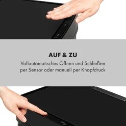 Touchless Black Stainless Steel Müllsammler Sensor 72L 4 Behälter ABS / PP / Edelstahl Schwarz -Einrichtungsgeschäft 10035097 de 0007 logo