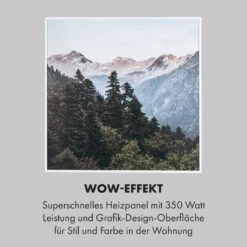 Wonderwall Air Art Smart Infrarotheizung 60x60cm 350W Wandinstallation App-Steuerung Berge -Einrichtungsgeschäft 10035113 de 0005 logo