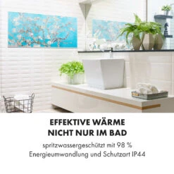 Wonderwall Air Art Smart Infrarotheizung 120x60cm 700W Wandinstallation App-Steuerung Mandelblüten -Einrichtungsgeschäft 10035127 de 0006 logo