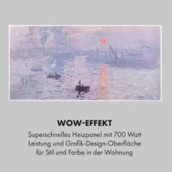Wonderwall Air Art Smart Infrarotheizung 120x60cm 700W Wandinstallation App-Steuerung Sonnenaufgang -Einrichtungsgeschäft 10035133 de 0005 logo
