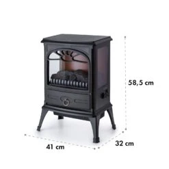 Leoben Elektrischer Kamin 900 / 1800 W Thermostat PanoramaView 17 Leoben Elektrischer Kamin 900 / 1800 W Thermostat PanoramaView -Einrichtungsgeschäft 10035149 yy 0008 logo Klarstein Leoben Elektrischer Kamin schwarz