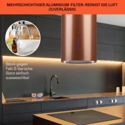 Beretta Inselabzugshaube Ø35cm Ab-/Umluft 650m³/h LED Aktivkohlefilter 16 Beretta Inselabzugshaube Ø35cm Ab-/Umluft 650m³/h LED Aktivkohlefilter -Einrichtungsgeschäft 10035166 de 0006 usp