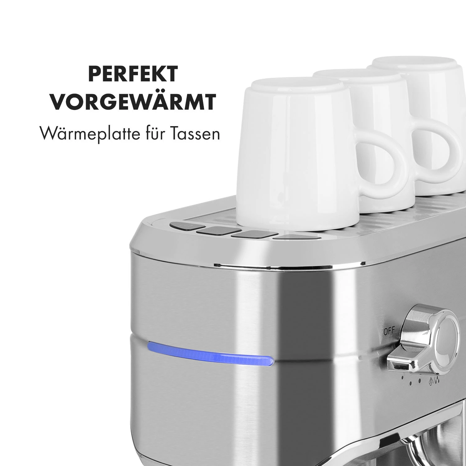 Futura Espressomaker 20 Bar 1450 Watt 20 Bar Wassertank: 1,25 Liter Rostfreier Edelstahl 10 Futura Espressomaker 20 Bar 1450 Watt 20 Bar Wassertank: 1,25 Liter Rostfreier Edelstahl – Bild 8