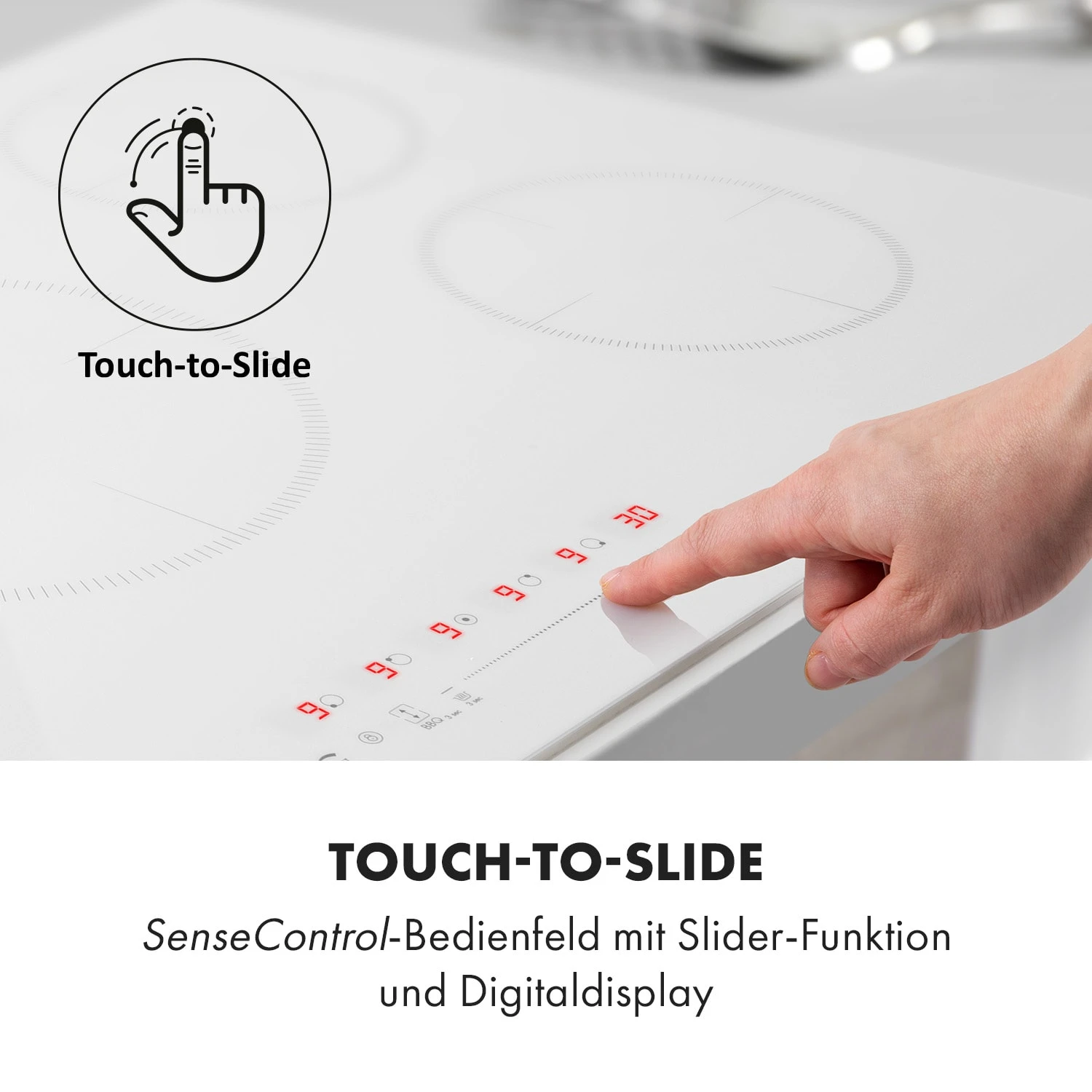 Delicatessa 90 Hybrid Einbaukochfeld Induktion 5 Zonen 7400W 7 Delicatessa 90 Hybrid Einbaukochfeld Induktion 5 Zonen 7400W – Bild 5