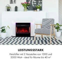 Aargau Smart Elektrischer Kamin 1000/2000W LED 18-27 °C Wochentimer -Einrichtungsgeschäft 10035204 de 0006 logo