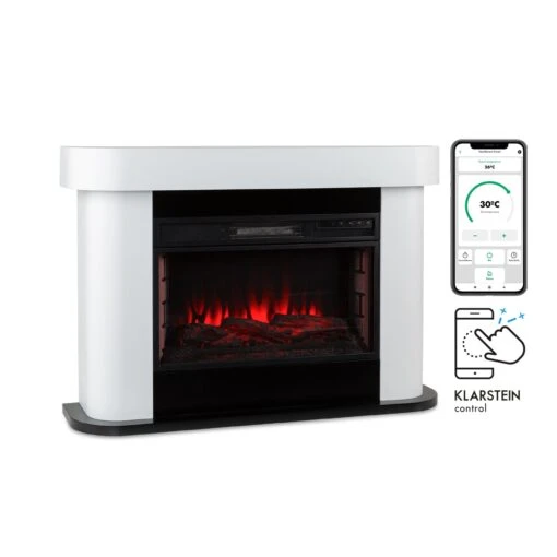 Aargau Smart Elektrischer Kamin 1000/2000W LED 18-27 °C Wochentimer -Einrichtungsgeschäft 10035204 yy 0001 titel Klarstein HeatRetreat Aargau Smart Elektrokamin