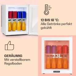 Brooklyn 24 Mini-Kühlschrank Glastür LED Ablage -Einrichtungsgeschäft 10035223 de 0004 usp