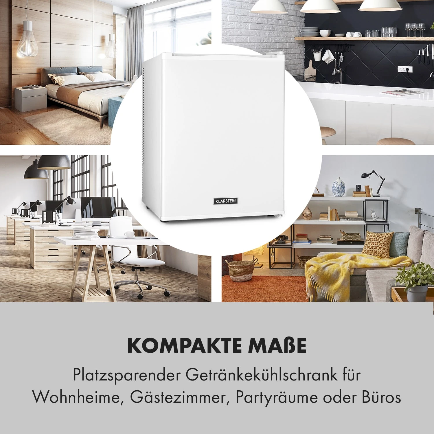 Klarstein Happy Hour Minibar 40L 5-15°C 23 DB LED-Licht 5 Klarstein Happy Hour Minibar 40L 5-15°C 23 DB LED-Licht – Bild 3