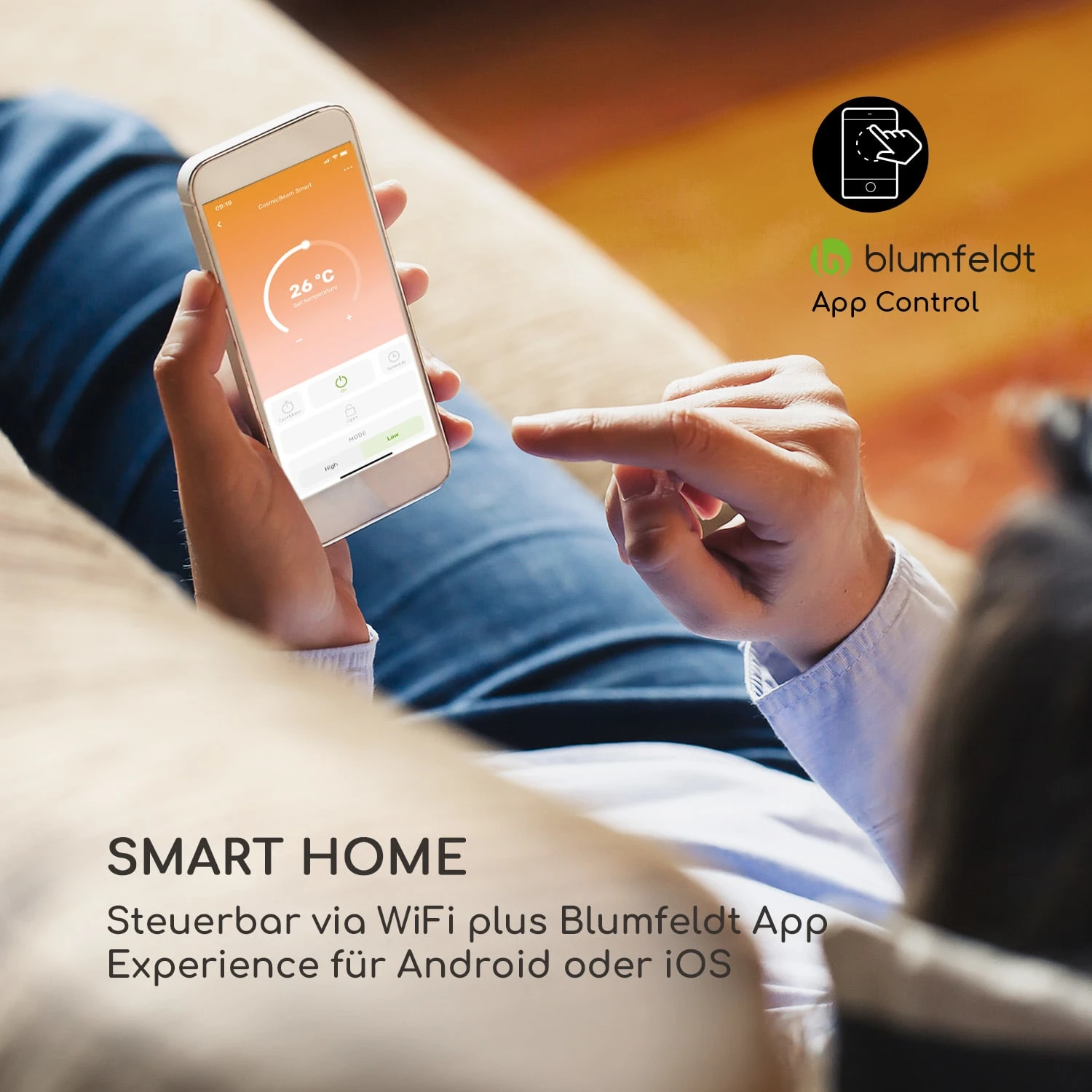 Cosmic Beam Smart 24 Infrarot-Heizstrahler 2400W App-Steuerung Fernbedienung 4 Cosmic Beam Smart 24 Infrarot-Heizstrahler 2400W App-Steuerung Fernbedienung – Bild 2