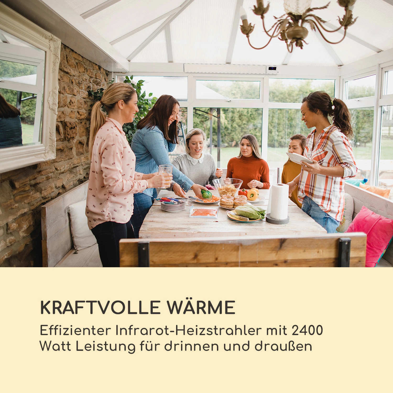 Cosmic Beam Smart 24 Infrarot-Heizstrahler 2400W App-Steuerung Fernbedienung 5 Cosmic Beam Smart 24 Infrarot-Heizstrahler 2400W App-Steuerung Fernbedienung – Bild 3