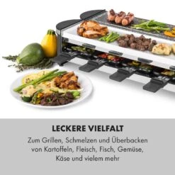 Tenderloin 50/50 Raclette-Grill 1200W 8 Personen Natursteinplatte Metallgrillplatte -Einrichtungsgeschäft 10035260 de 0004 logo