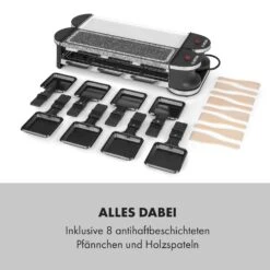 Tenderloin 50/50 Raclette-Grill 1200W 8 Personen Natursteinplatte Metallgrillplatte -Einrichtungsgeschäft 10035260 de 0007 logo