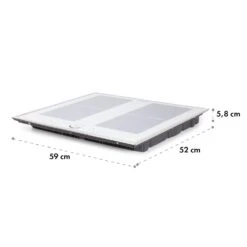 Delicatessa 60 Prime Induktionskochfeld 4 Zonen 7000W Timer -Einrichtungsgeschäft 10035267 yy 0011 logo Klarstein Delicatessa 60 Prime Kochfeld weiss