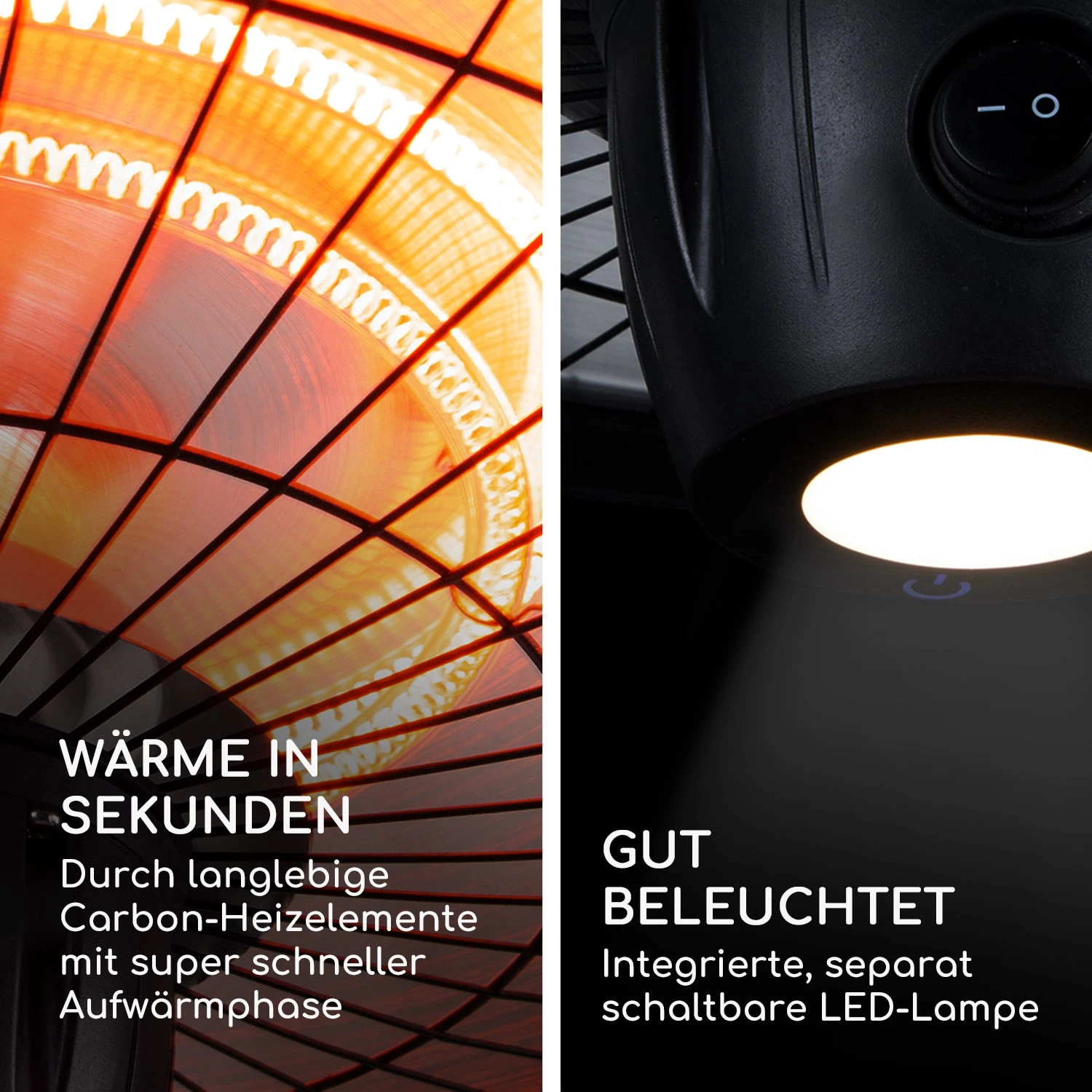 Camden Heat Deluxe Infrarot-Heizstrahler 2500W LED IP24 Decke 8 Camden Heat Deluxe Infrarot-Heizstrahler 2500W LED IP24 Decke – Bild 6