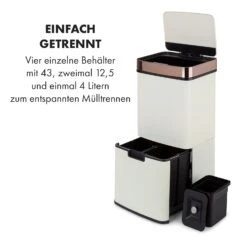 Royal Trash Rose Gold Sensor-Mülleimer 72 Liter Edelstahl -Einrichtungsgeschäft 10035364 de 0003 logo