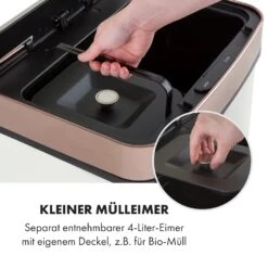 Royal Trash Rose Gold Sensor-Mülleimer 72 Liter Edelstahl -Einrichtungsgeschäft 10035364 de 0004 logo