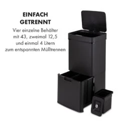 Royal Trash Matte Black Sensor-Mülleimer 72 Liter Edelstahl -Einrichtungsgeschäft 10035365 de 0003 logo