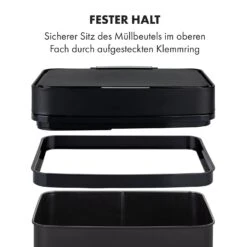 Royal Trash Matte Black Sensor-Mülleimer 72 Liter Edelstahl -Einrichtungsgeschäft 10035365 de 0009 logo