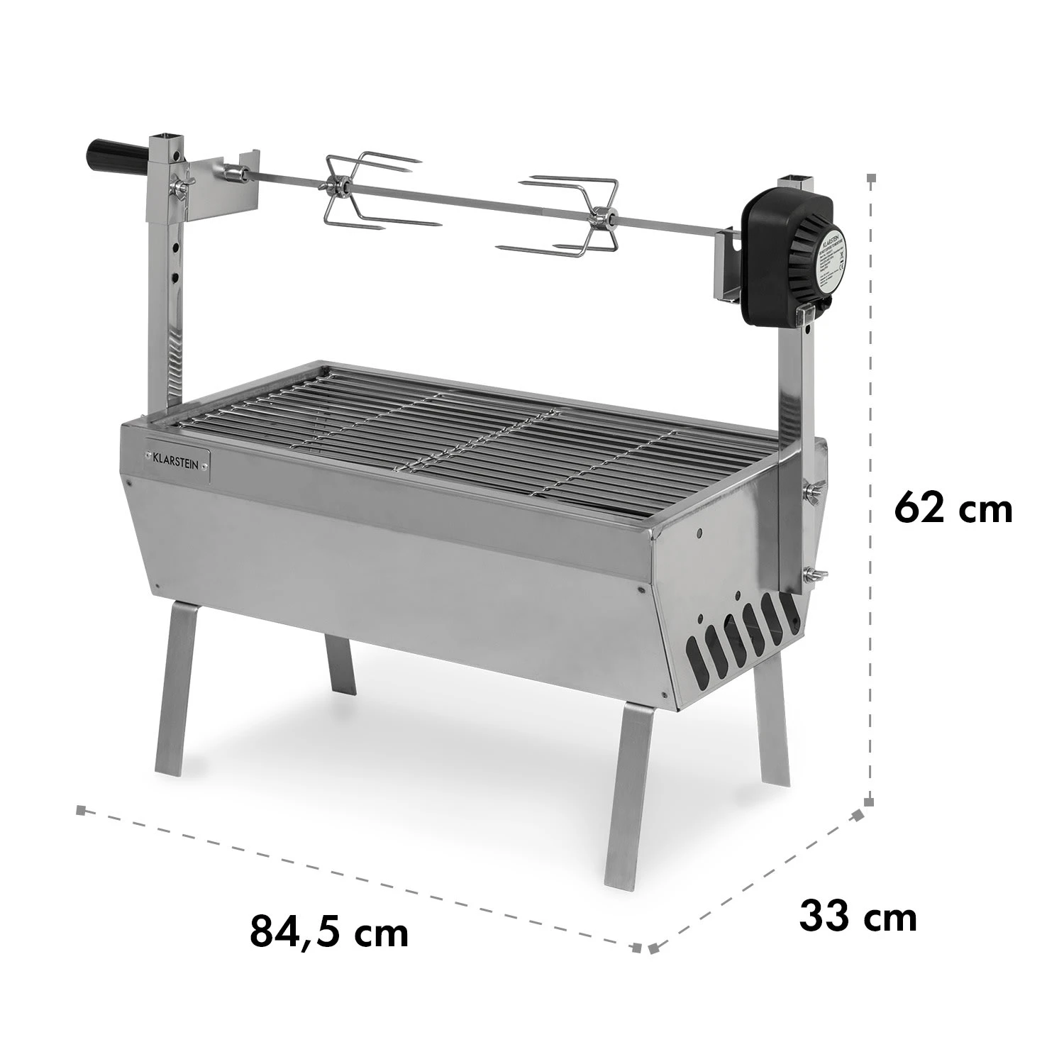 Sauenland Mini Rotisserie-Grill Drehspieß 4W 12kg Max. Edelstahl 9 Sauenland Mini Rotisserie-Grill Drehspieß 4W 12kg Max. Edelstahl – Bild 7