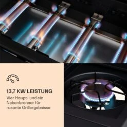 Valdosta 4.1 Gasgrill 4 X 2,8 KW + 2,5 KW Brenner Edelstahl Mobil 13 Valdosta 4.1 Gasgrill 4 X 2,8 KW + 2,5 KW Brenner Edelstahl Mobil -Einrichtungsgeschäft 10035415 de 0004 logo