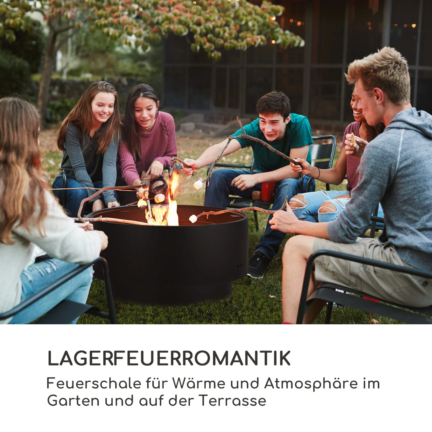 Pompeji Feuerschale Und Grill Ø60cm Stahl 4 Pompeji Feuerschale Und Grill Ø60cm Stahl – Bild 2