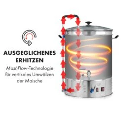 Brauheld Pro Maischekessel 3300W 70L 30-100°C Umwälzpumpe Edelstahl -Einrichtungsgeschäft 10035516 de 0005 logo