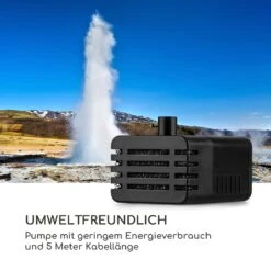 Blumquell Solarbrunnen LED 5 M Kabel Kunststein Solarpanel -Einrichtungsgeschäft 10035542 de 0006 logo