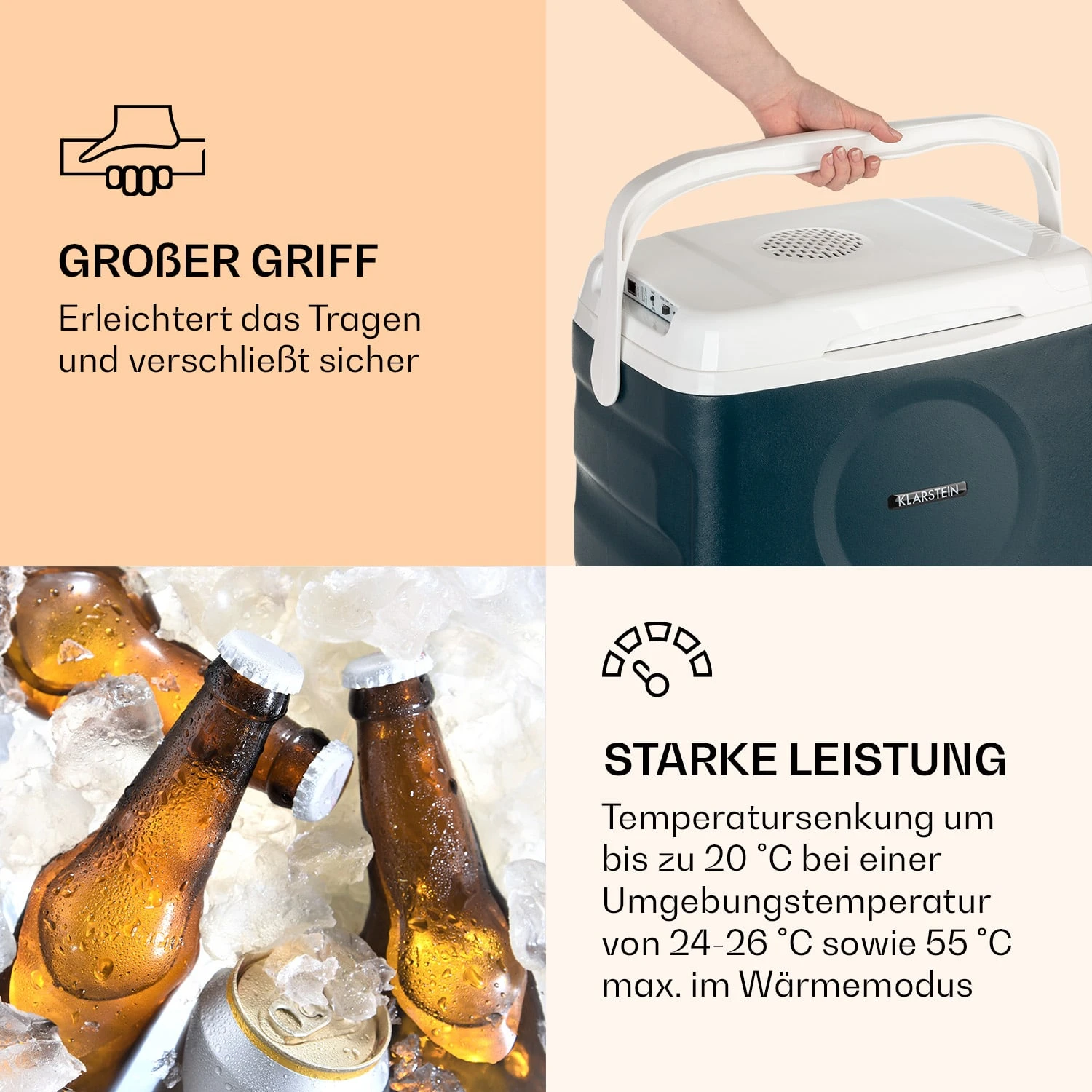 BeerBelly 21 Elektrische Kühlbox Kühl-& Warmhaltefunktion USB-Port ECO-Modus 7 BeerBelly 21 Elektrische Kühlbox Kühl-& Warmhaltefunktion USB-Port ECO-Modus – Bild 5