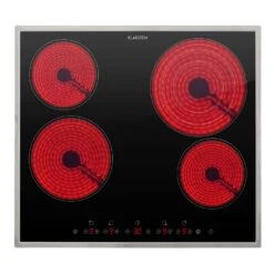 Virtuosa 4 Prime Einbaukochfeld 4 Zonen 6500W Glaskeramik Edelstahlrahmen