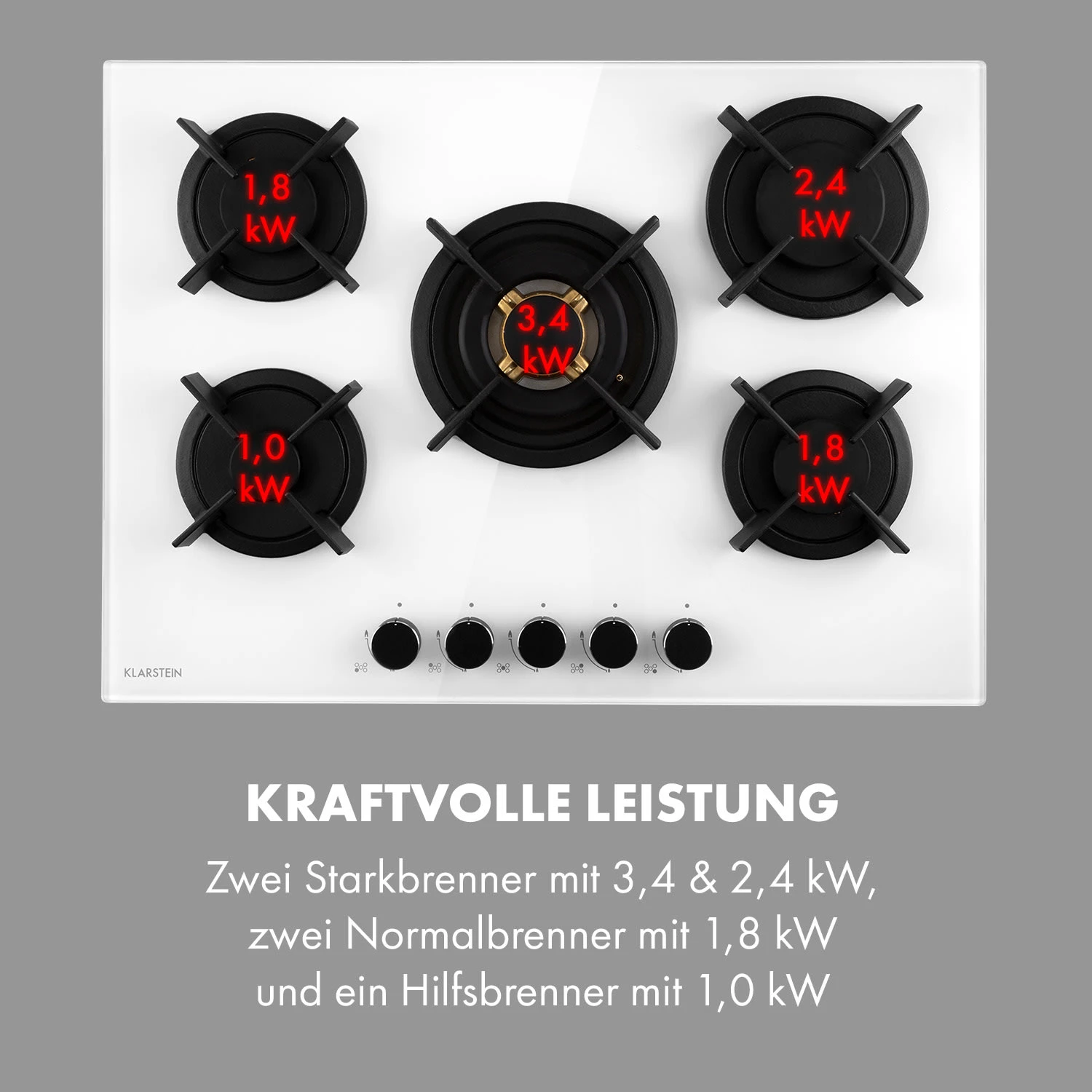 Goldflame 5 Gaskochfeld 5-flammig Messing-Brenner Glaskeramik 8 Goldflame 5 Gaskochfeld 5-flammig Messing-Brenner Glaskeramik – Bild 6