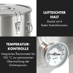 Gärkeller Pro XL Fermentierkessel 60 Liter Ablassventil 304-Edelstahl -Einrichtungsgeschäft 10035622 de 0007 logo