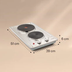 Appetito Domino Elektrokochfeld 2 Platten 3000 Watt Edelstahl -Einrichtungsgeschäft 10035700 yy 0007 logo