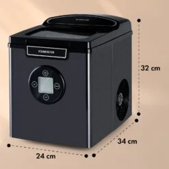 Icemeister 2G Eiswürfelmaschine 12kg/24h LC-Display Edelstahl -Einrichtungsgeschäft 10035712 yy 0011 dimensions