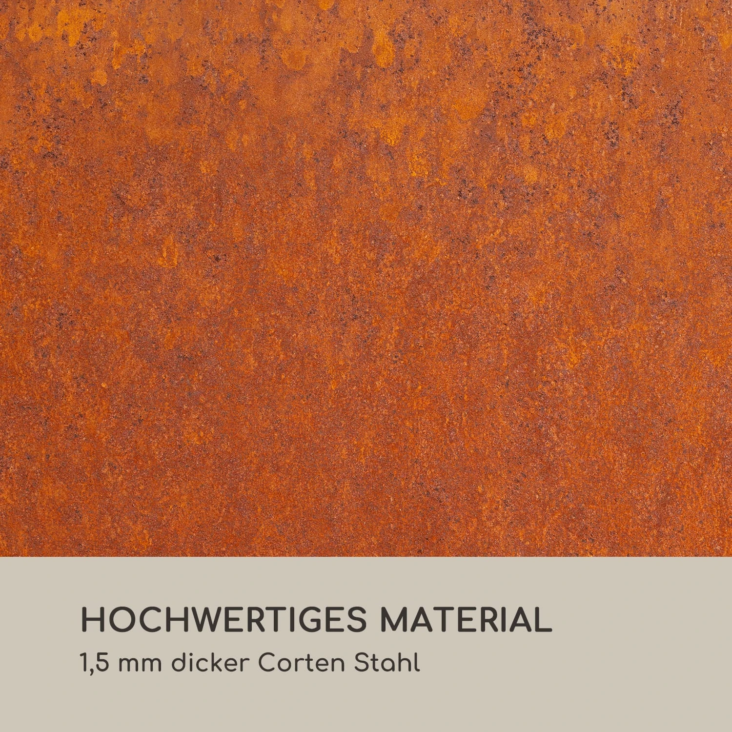 Desert Rust Square Feuerschale Pflanzschale Stahl 52x46 Cm Rost-Optik 6 Desert Rust Square Feuerschale Pflanzschale Stahl 52x46 Cm Rost-Optik – Bild 4