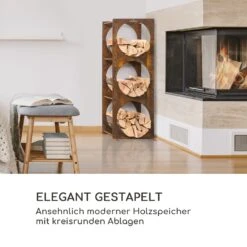 Trio Circulo Holzspeicher 55 X 160 X 30 Cm 3 Mm Stahl Regal Rostoptik -Einrichtungsgeschäft 10035767 de 0002 logo