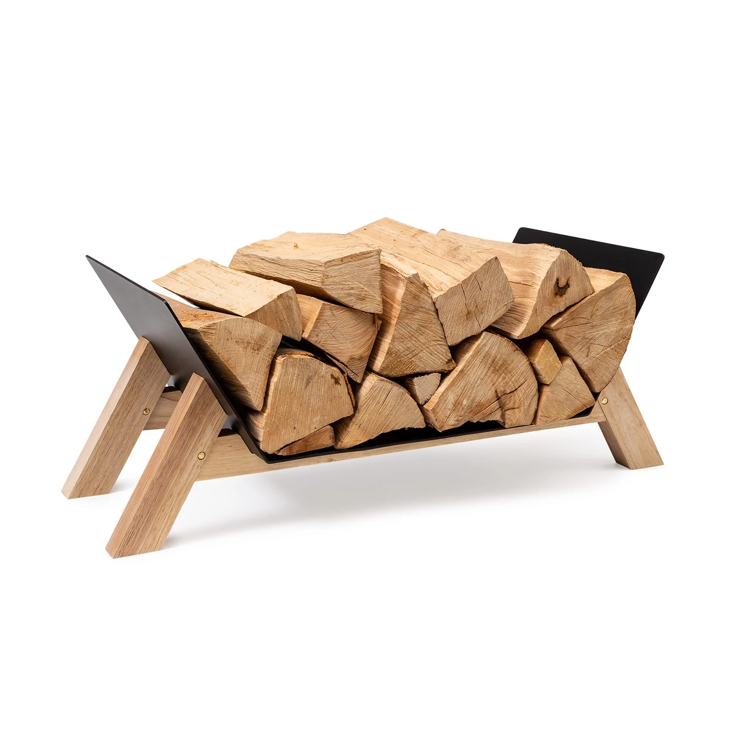 Langdon Wood Black Holzlager 68x38x34 Cm Eisen & Holz 3 Langdon Wood Black Holzlager 68x38x34 Cm Eisen & Holz