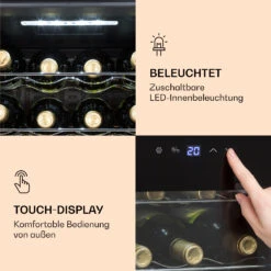 Ultimo 16 Uno Weinkühlschrank 42l Touch-Bedienfeld 16 Flaschen 5-18°C -Einrichtungsgeschäft 10035777 de 0005 logo