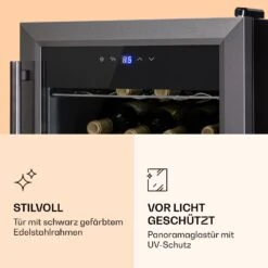 Ultimo 20 Uno Weinkühlschrank 53l Touch-Bedienfeld 131W 5-18°C 14 Ultimo 20 Uno Weinkühlschrank 53l Touch-Bedienfeld 131W 5-18°C -Einrichtungsgeschäft 10035778 de 0004 logo