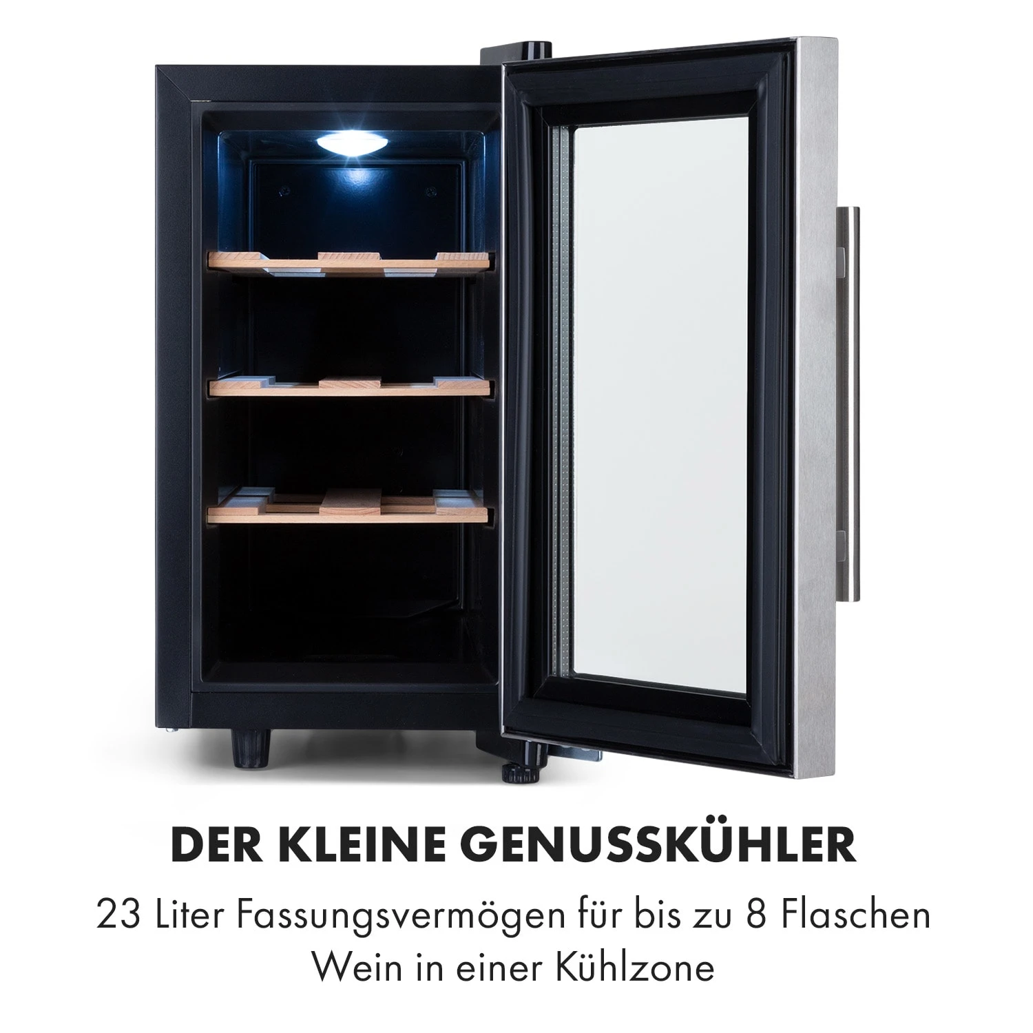 Reserva 8 Uno Weinkühlschrank 23 Ltr 8 Fl 11-18 °C 26 DB Edelstahl 5 Reserva 8 Uno Weinkühlschrank 23 Ltr 8 Fl 11-18 °C 26 DB Edelstahl – Bild 3