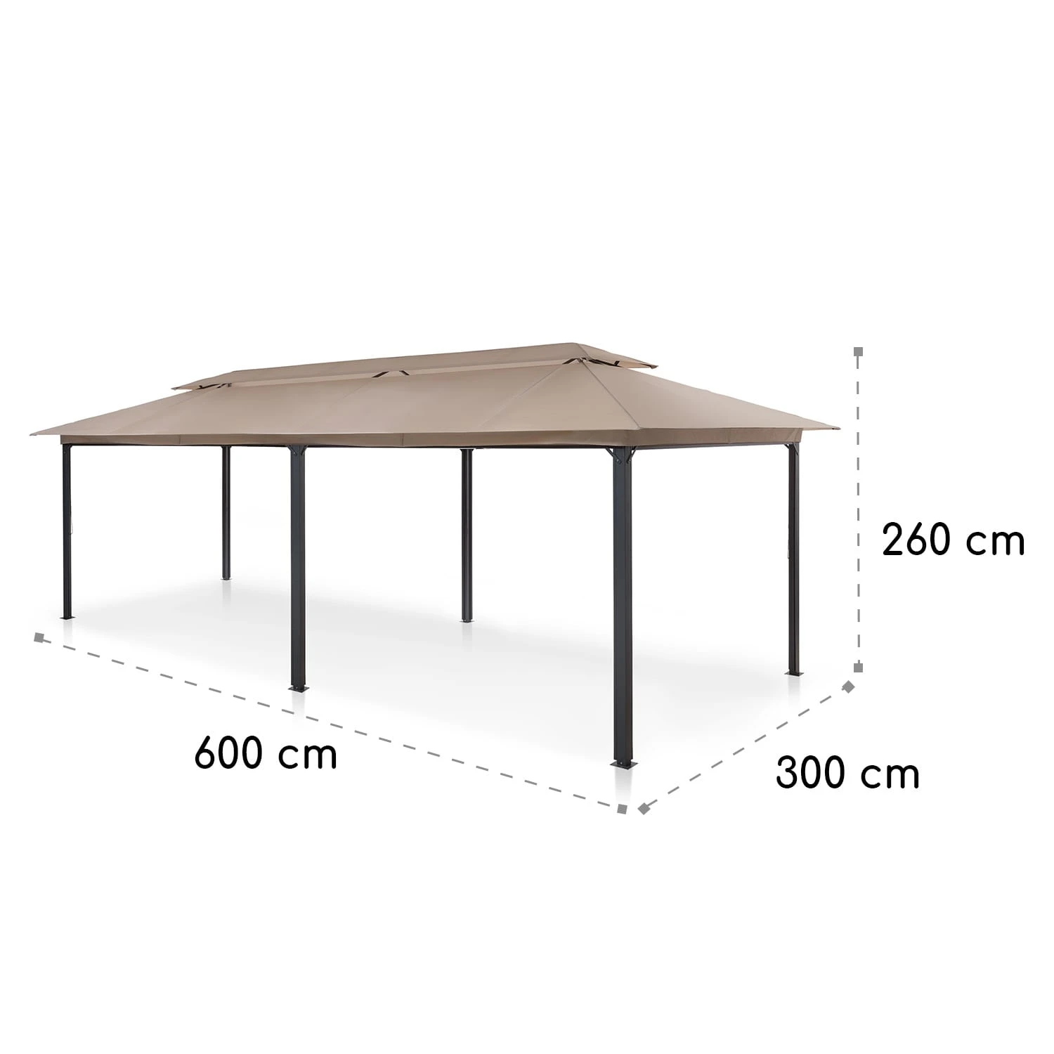 Grandezza Cortina Gartenpavillon 3x6m 4 Seitenteile 9 Grandezza Cortina Gartenpavillon 3x6m 4 Seitenteile – Bild 7