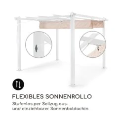 Pantheon Pergola Aluminiumkantrohr 3x3m 4 Eckpfosten Wasserabweisend -Einrichtungsgeschäft 10035876 de 0004 logo