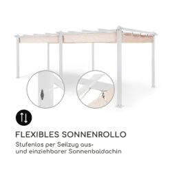 Pantheon Pergola Aluminiumkantrohr 3x6m 4 Eckpfosten Wasserabweisend -Einrichtungsgeschäft 10035880 de 0004 logo