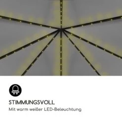 Pantheon Solid Sky Ambient Solar Pavillon Mit Grauem Dach 3x3m Polycarbonat Aluminium -Einrichtungsgeschäft 10035899 de 0003 logo