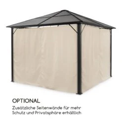 Pantheon Solid Sky Ambient Solar Pavillon Mit Grauem Dach 3x3m Polycarbonat Aluminium -Einrichtungsgeschäft 10035899 de 0004 logo