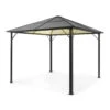 Pantheon Solid Sky Ambient Solar Pavillon Mit Grauem Dach 3x3m Polycarbonat Aluminium -Einrichtungsgeschäft 10035899 yy 0001 titel